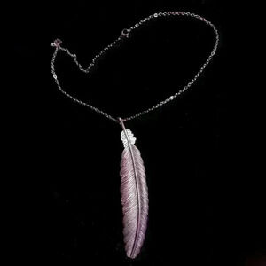 Boho Necklace with Feather Pendant